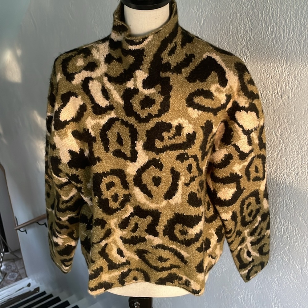 Zara Leopard Print Sweater